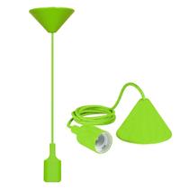 Pendente de Silicone até 40W Bocal E27 Verde 1 metro