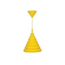 Pendente De Silicone E27 24cm Amarelo Taschibra Pendente De Silicone E27 24cm Amarelo Taschibra