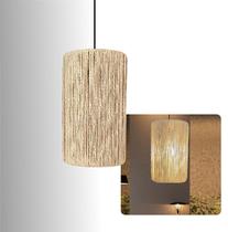 Pendente de Teto Milão Cúpula em Sisal Artesanal Pendente de Teto Milão Cúpula em Sisal Artesanal