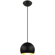 Pendente Decor Luminária Bolinha Alumínio Preto/Cobre