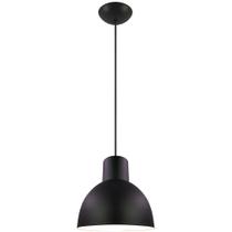 Pendente Decor Luminária Compacto Alumínio Preto/Branco