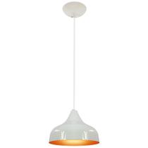 Pendente Decor Luminária Jupiter Alumínio Branco/Cobre