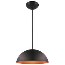 Pendente Decor Luminária Mexicano Alumínio Preto/Cobre G Pendente Decor Luminária Mexicano Alumínio Preto/Cobre G