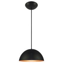 Pendente Decor Luminária Mexicano Alumínio Preto/Cobre M Pendente Decor Luminária Mexicano Alumínio Preto/Cobre M
