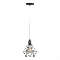Pendente Diamante Aramado Preto Pendente Diamante Aramado Preto