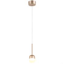 Pendente Dourado 8cm Led 6W 3000K Bivolt Pendente Dourado 8cm Led 6W 3000K Bivolt