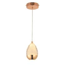 Pendente Dourado Cristal 14cm Led 5W 3000K Bivolt
