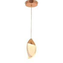 Pendente Dourado Cristal 19cm Led 5W 3000K Bivolt Pendente Dourado Cristal 19cm Led 5W 3000K Bivolt
