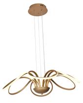 Pendente Dourado Fosco 56cm Led 43W 3000K Bivolt Pendente Dourado Fosco 56cm Led 43W 3000K Bivolt