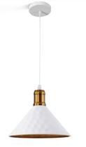 Pendente e27 - aluminio - cupula branco - nt-012b - max40w