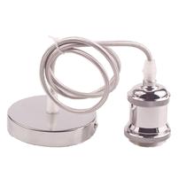 Pendente E27 Antigo Retro Vintage - Cromado