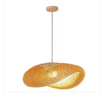Pendente em Fibra Natural Bambu Artesanal Borneu 60cm 1L E27 Pendente em Fibra Natural Bambu Artesanal Borneu 60cm 1L E27
