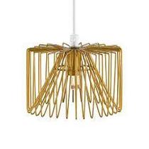 Pendente em metal aramado dourado - 14cm