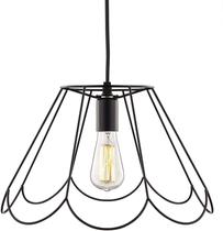 Pendente Em Metal Aramado Preto Mart 6597 Pendente Em Metal Aramado Preto Mart 6597