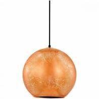 Pendente em vidro folheado cobre - 27x26cm