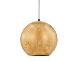 Pendente em vidro folheado cobre - 30x28,5cm
