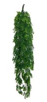 Pendente encorpado de folhagem verde artificial, muro arranjo