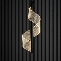 Pendente Espiral Largo, 12w, Luz 3 Cores Ajustável, Bivolt, LexLight