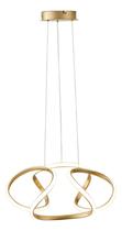 Pendente Espiral Led Dourado Loop Deluxe Dourado Pendente Espiral Led Dourado Loop Deluxe Dourado