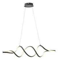 Pendente Espiral Led Preto Wave Deluxe Preto Pendente Espiral Led Preto Wave Deluxe Preto