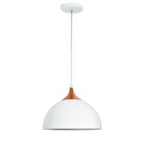 Pendente Evidence 30cm Branco e Cobre Dital