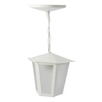 Pendente Externo Branco Sextavado Ideal Pendente Externo Branco Sextavado Ideal