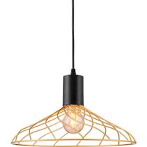 Pendente Faial 3 Mbk+sgd Kala Preto E Dourado Em Ferro D340 H195 Pendente Faial 3 Mbk+sgd Kala Preto E Dourado Em Ferro D340 H195