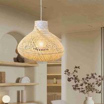 Pendente Fatu Fibra de Bambu 40cm GMH Pendente Fatu Fibra de Bambu 40cm GMH