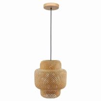 Pendente Flora 310 Fibra De Bambu 1xe27 G-light