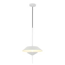 Pendente Flugo Branco (D)30cm (A)50cm Led 10W 3000K FLU1PD01BR030 BELLA ILUMINAÇÃO Pendente Flugo Branco (D)30cm (A)50cm Led 10W 3000K FLU1PD01BR030 BELLA ILUMINAÇÃO