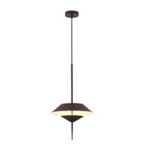 Pendente Flugo Marrom (D)30cm (A)50cm Led 10W 3000K FLU1PD01MA030 BELLA ILUMINAÇÃO Pendente Flugo Marrom (D)30cm (A)50cm Led 10W 3000K FLU1PD01MA030 BELLA ILUMINAÇÃO