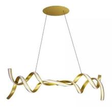 Pendente Fluire Dourado 100cm 45W 3000K - RE006 - Bella