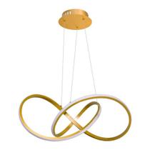 Pendente Fluire Dourado 58x24 Led 30w Bella Sb001 St1568 Pendente Fluire Dourado 58x24 Led 30w Bella Sb001 St1568