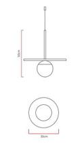 Pendente fox lustres 1003 orb 50x30cm madeira e acrílico 1xe27 Pendente fox lustres 1003 orb 50x30cm madeira e acrílico 1xe27