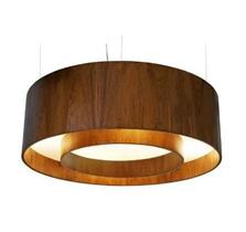 Pendente fox lustres 600 cilíndrico ø60x21cm madeira, mdf, acrílico, cabo de aço 5xe27