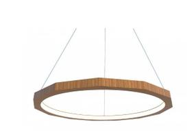 Pendente fox lustres 922 led 4x4x60cm acrílico madeira, mdf e cabo de aço Pendente fox lustres 922 led 4x4x60cm acrílico madeira, mdf e cabo de aço