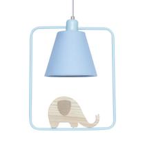 Pendente Geométrico Retângulo Elefante Azul Quarto Bebê Infantil Menino Pendente Geométrico Retângulo Elefante Azul Quarto Bebê Infantil Menino