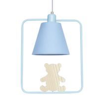 Pendente Geométrico Retângulo Ursinho Azul Quarto Bebê Infantil Menino Pendente Geométrico Retângulo Ursinho Azul Quarto Bebê Infantil Menino