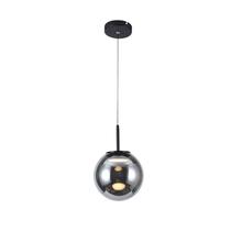 Pendente Glass Lune Fumê 20cm Led 5W 3000K Bivolt