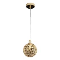 Pendente Globinho de Cristal 12cm Com Lâmp. LED