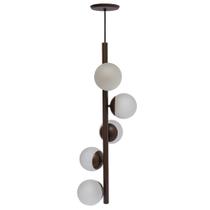 Pendente globo cinq ocre fosco