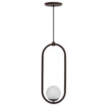 Pendente globo dome ocre fosco