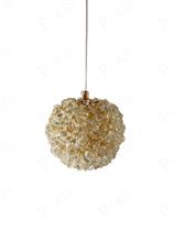 Pendente Globo Dourado com Cristais 12cm 1G9 15743-PL