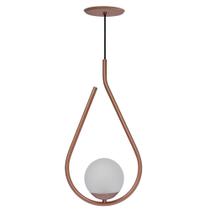 Pendente globo drop rose gold