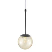 Pendente Globo Esfera De Vidro 12cm - Preto - Vidro âmbar