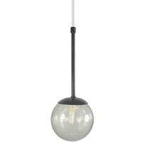 Pendente Globo Esfera De Vidro 12cm - Preto - Vidro Fume