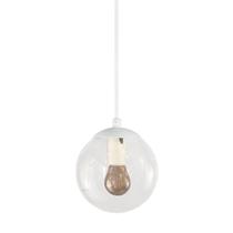 Pendente Globo Esfera De Vidro Cristal 14cm - Branco