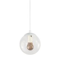 Pendente Globo Esfera de Vidro Cristal 14cm - BRANCO