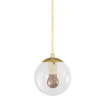 Pendente Globo Esfera de Vidro Cristal 14cm - OURO