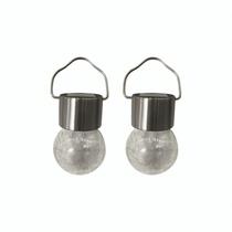 Pendente Globo Solar Multicolor LED 2UNID - Ecoforce Pendente Globo Solar Multicolor LED 2UNID - Ecoforce